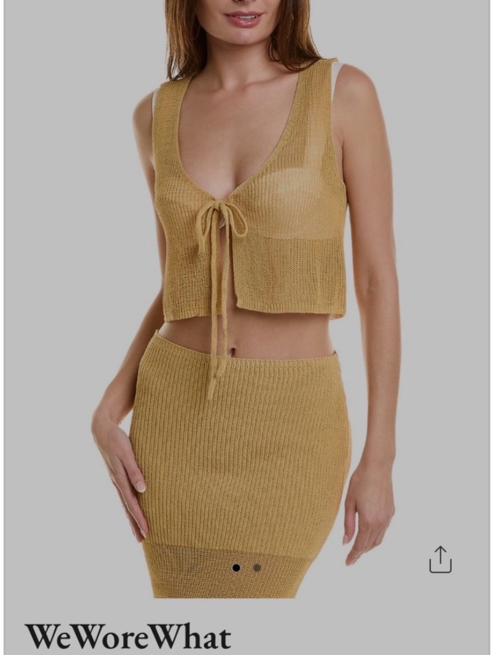 We Wore What M(6/8) 2-pc Swimsuit cover/Athleisure Set, NWT